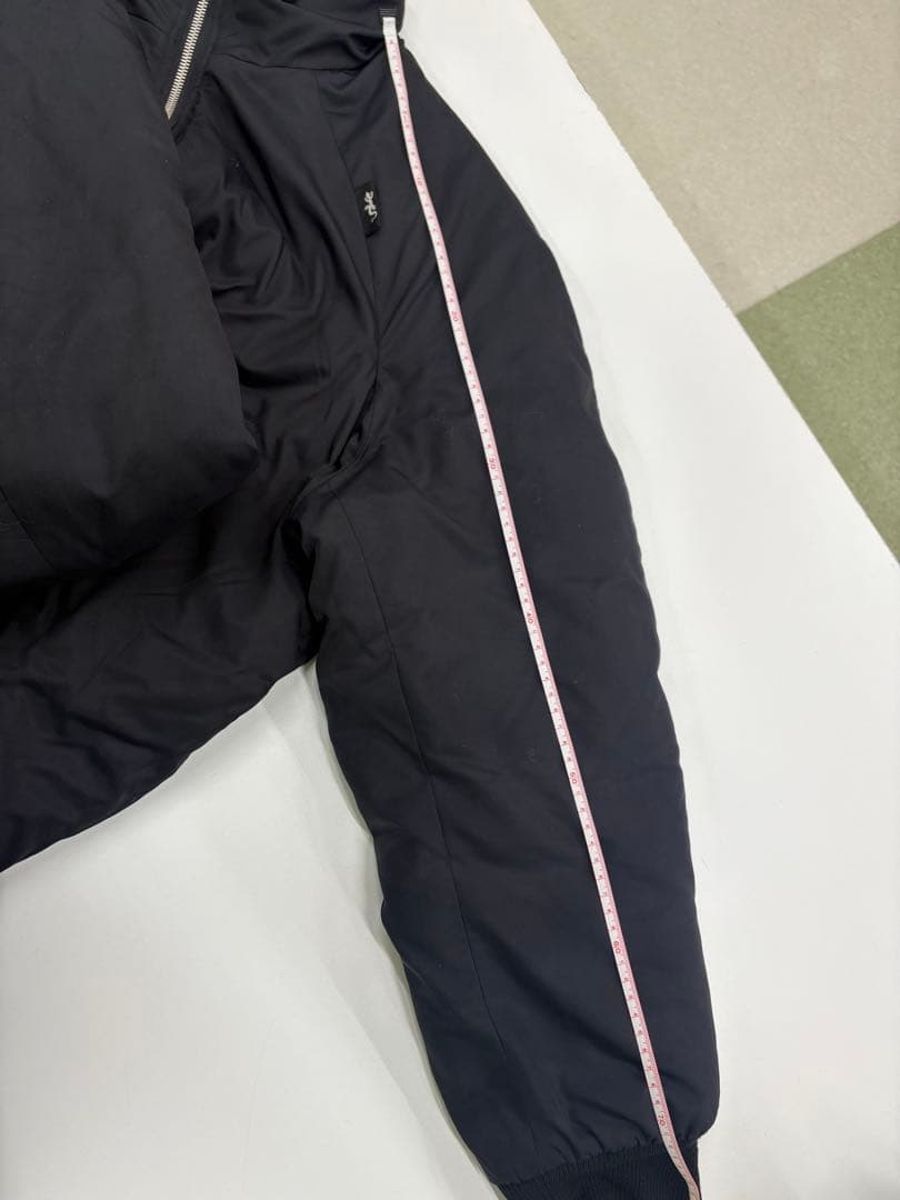 希少フランス製 アニエスベーオム ハの字 ジップ 中綿 ジャケット ブルゾン