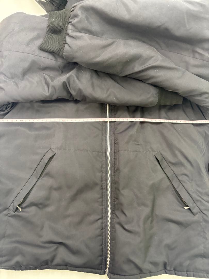 希少フランス製 アニエスベーオム ハの字 ジップ 中綿 ジャケット ブルゾン