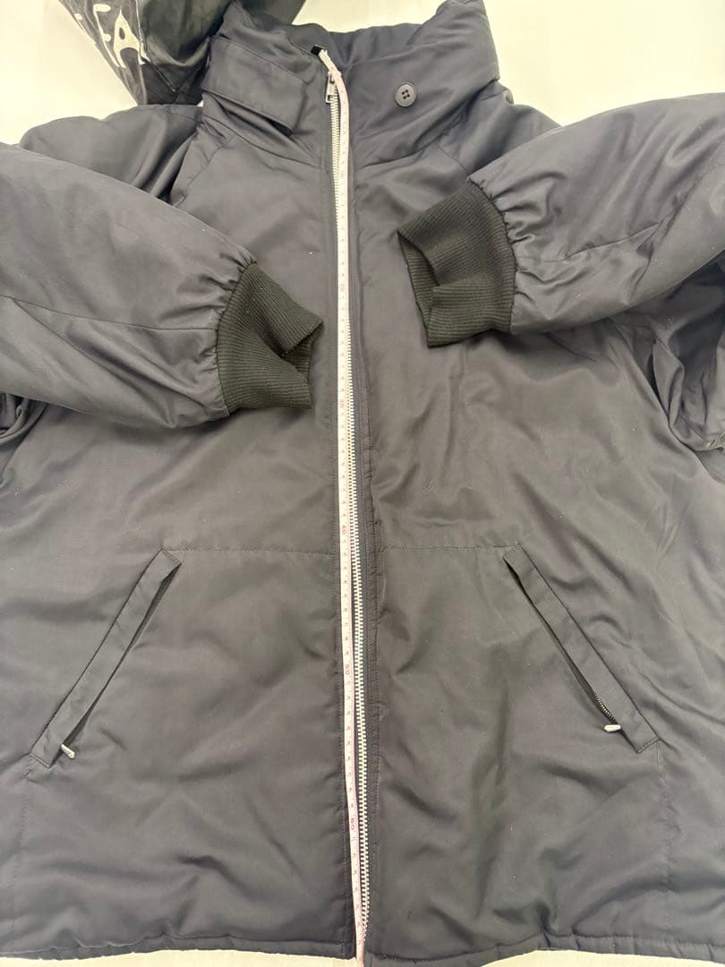 希少フランス製 アニエスベーオム ハの字 ジップ 中綿 ジャケット ブルゾン