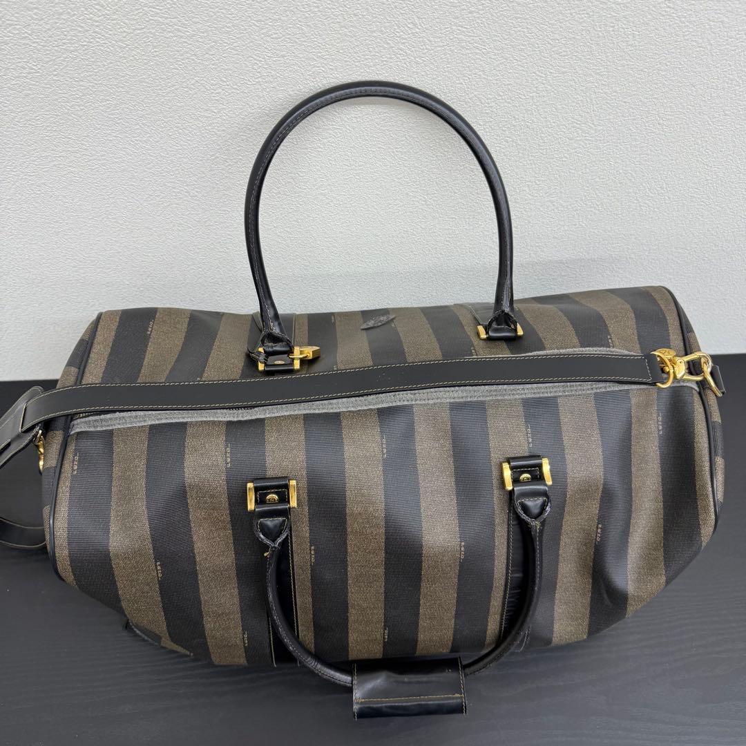 ナオト　フェンディ ペカン 2WAY ボストンバッグ 大容量 ブラウン