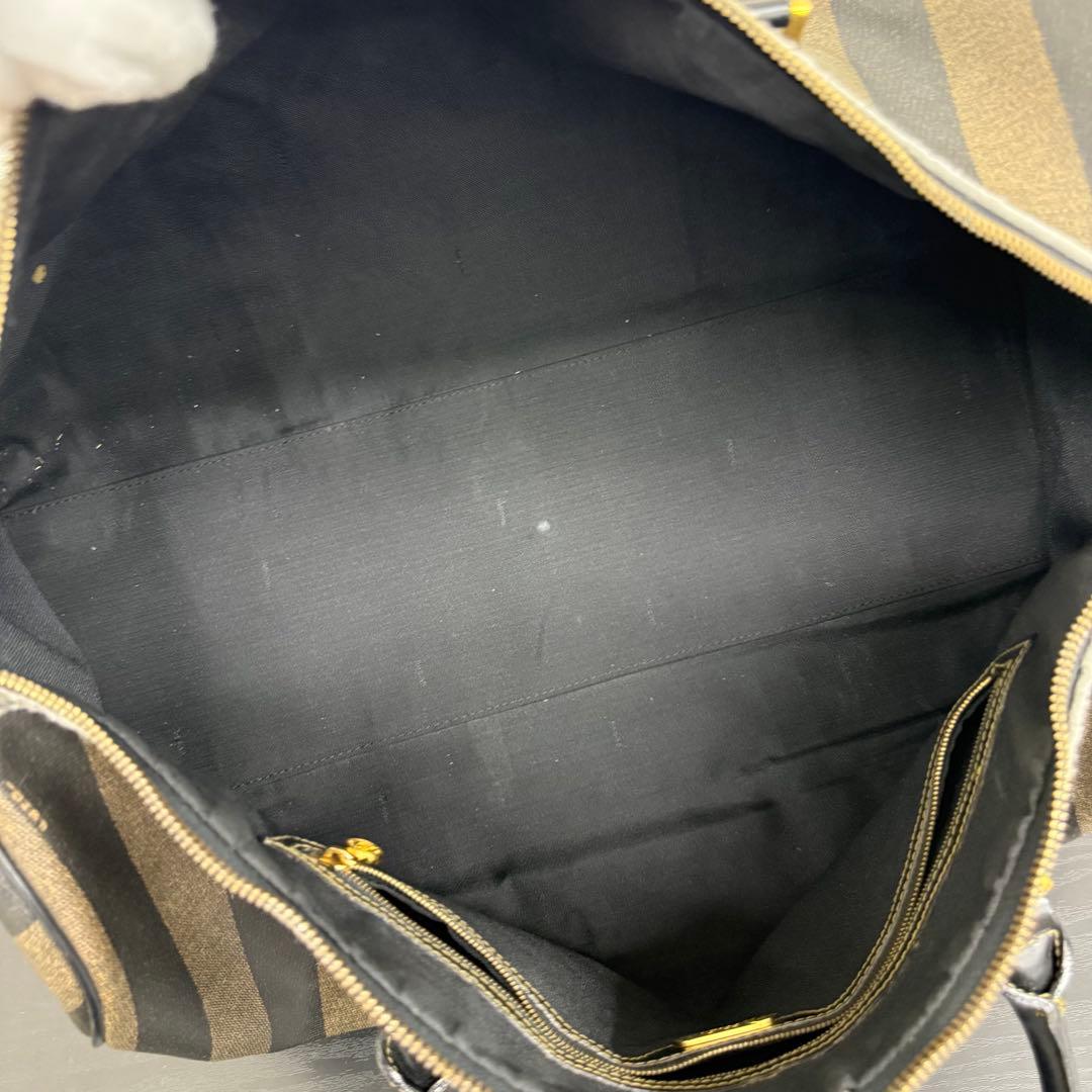 ナオト　フェンディ ペカン 2WAY ボストンバッグ 大容量 ブラウン