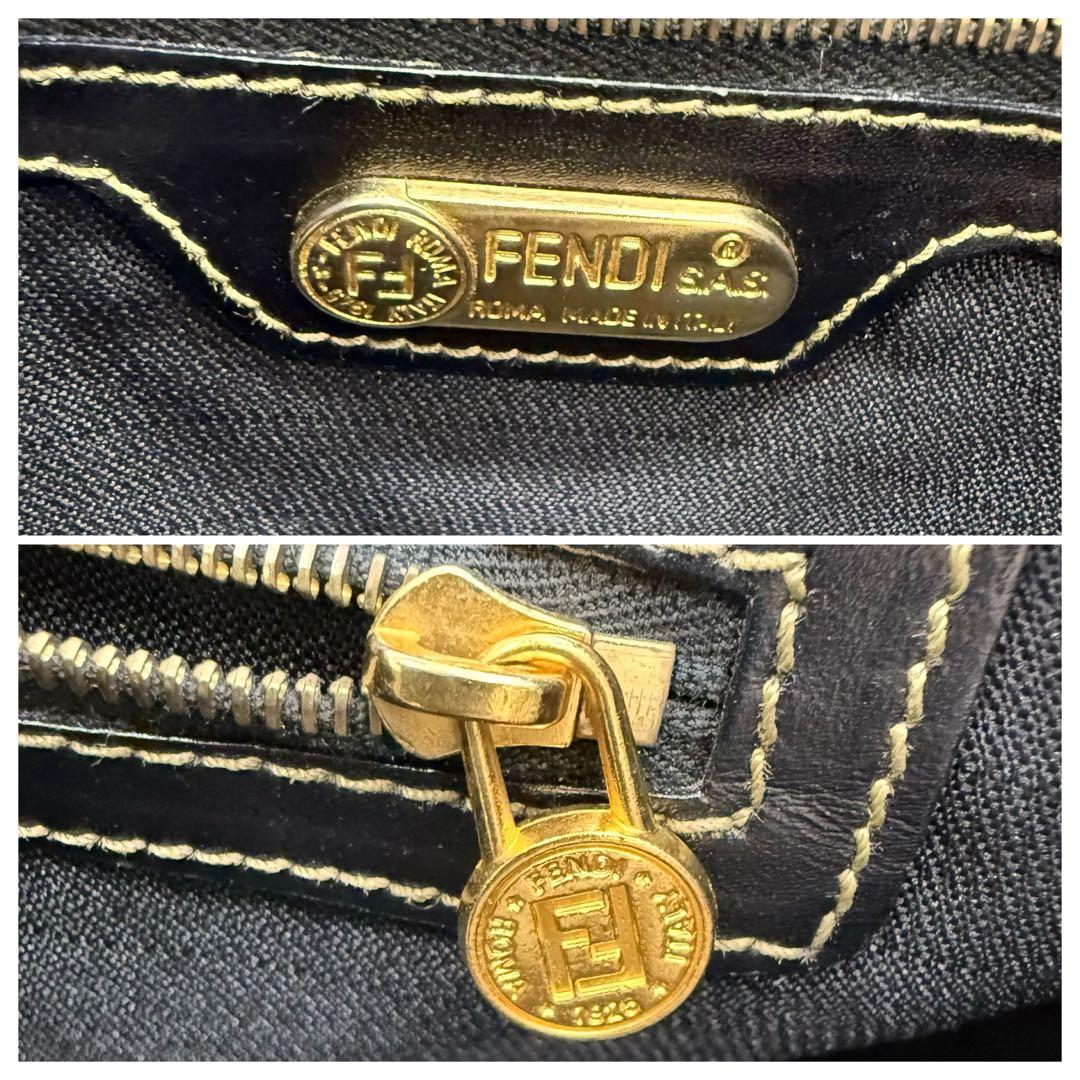 ナオト　フェンディ ペカン 2WAY ボストンバッグ 大容量 ブラウン