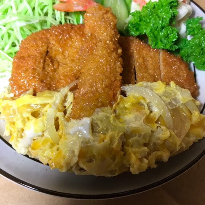 食品サンプル エビフライ トンカツ 卵とじ キャベツ千切り 胡瓜　部分パーツ売り