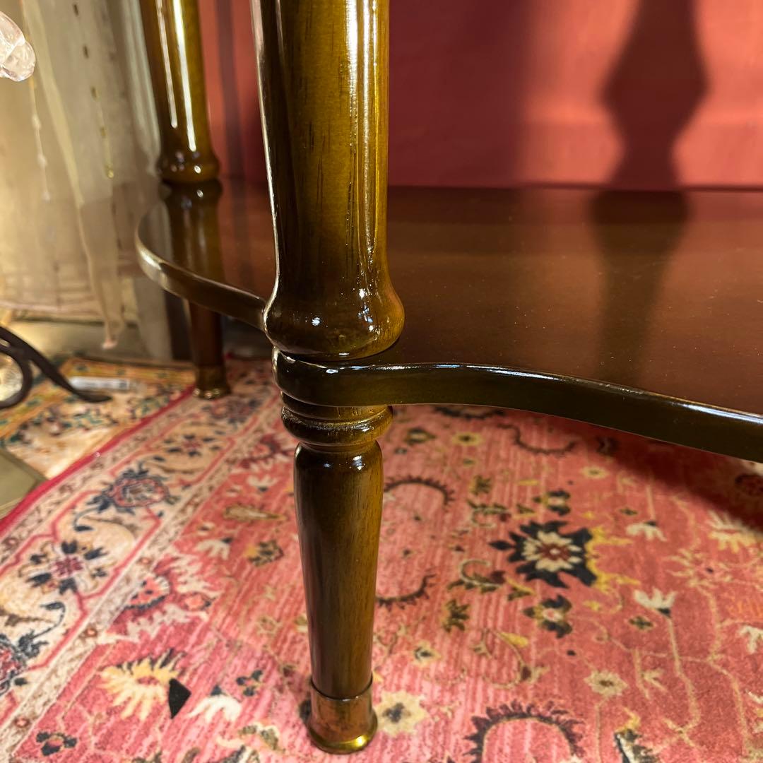 アンティークPT ハーフラウンドアクセントコンソールキャビネット