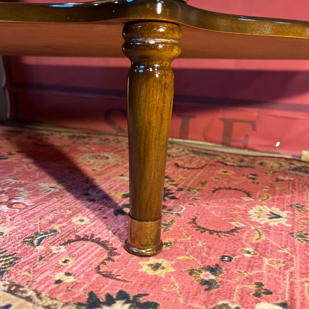 アンティークPT ハーフラウンドアクセントコンソールキャビネット