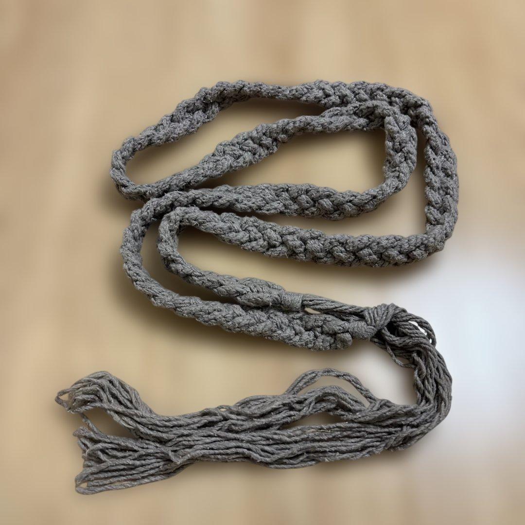 ナンバーナイン 編み込み 紐 ベルト