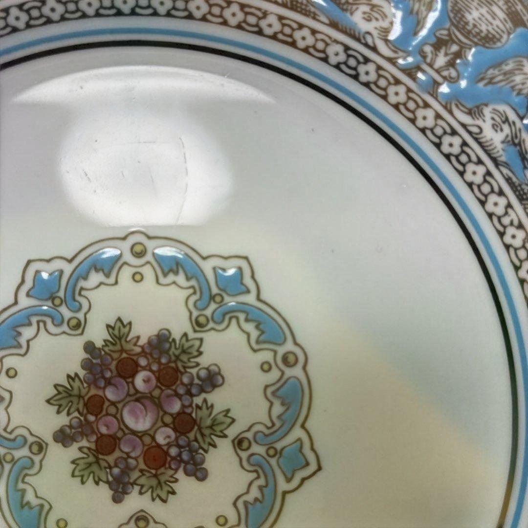 ウェッジウッド　フロレンティーン　ターコイズ　17.6cmデザートプレート　黒壺