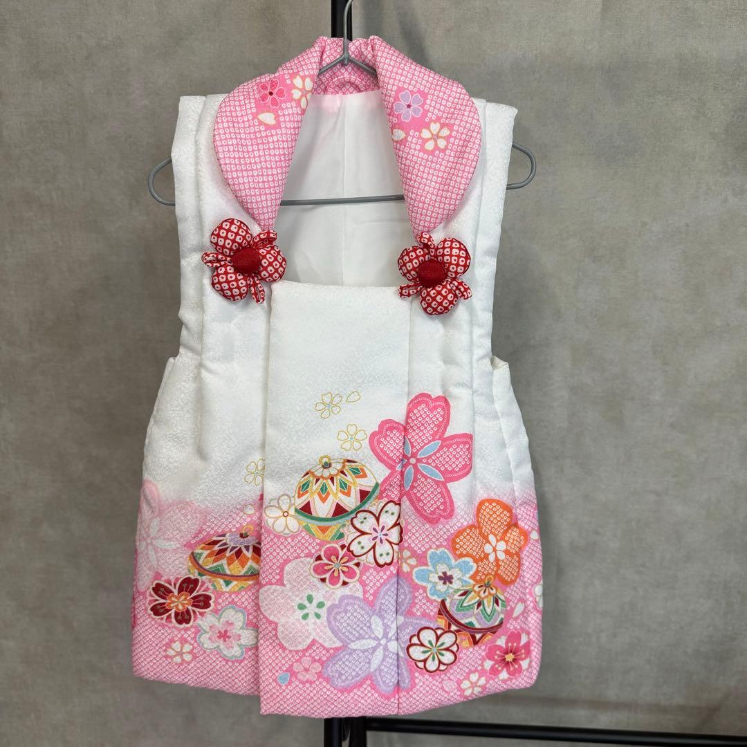 七五三　３歳　着物　着物フルセット　ピンク　美品　三歳