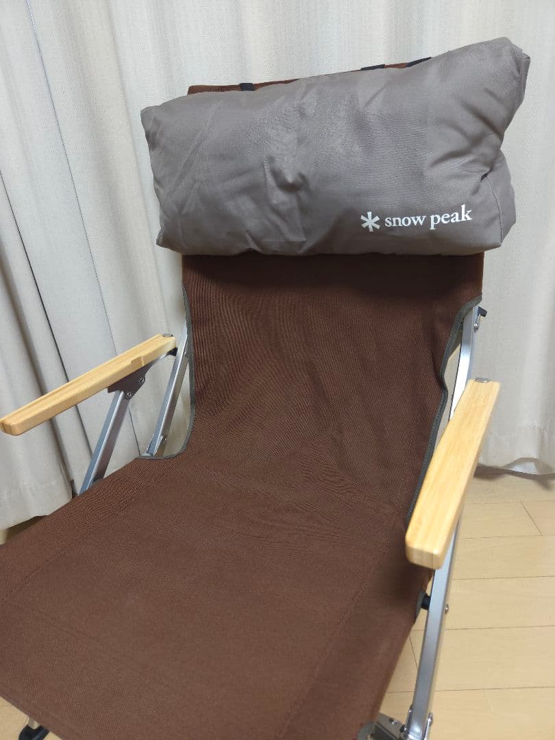 スノーピーク ローチェア ブラウン LV-091BR 折りたたみ ヘッドレスト付