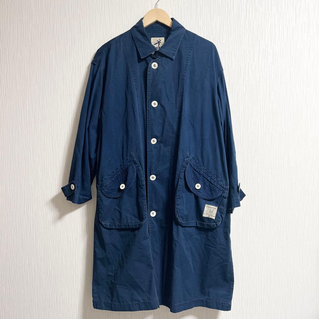 ＊イッセイミヤケ　HAI ロングコート　綿100% M