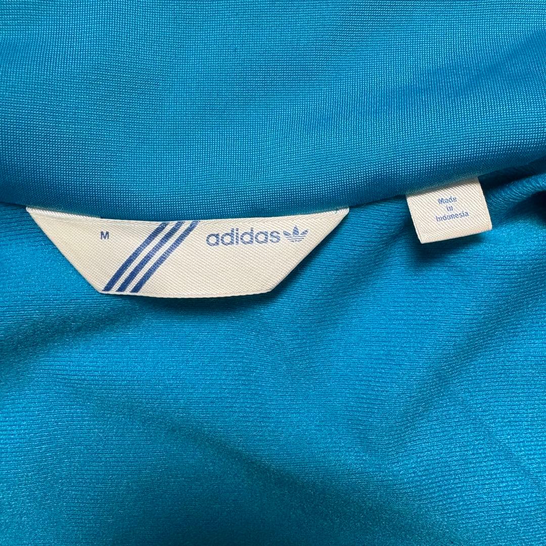 【激レア】adidasファイヤーバードトラックジャケット青/ピンクMレトロ古着
