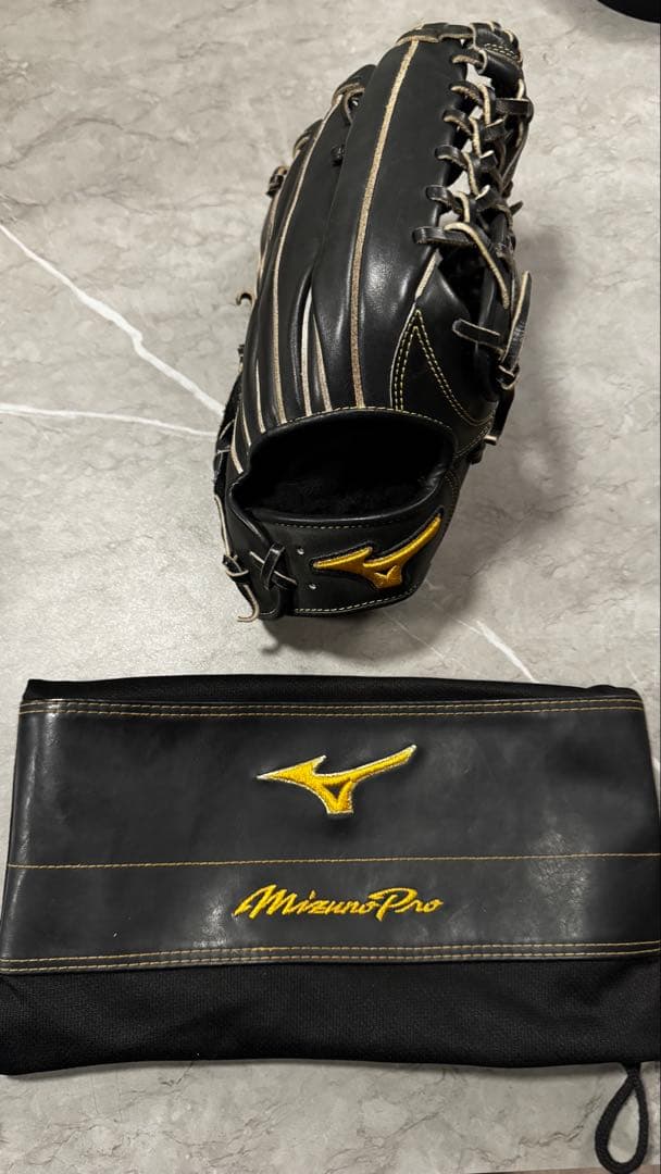MizunoPro 硬式グローブ 外野手用 収納袋付き