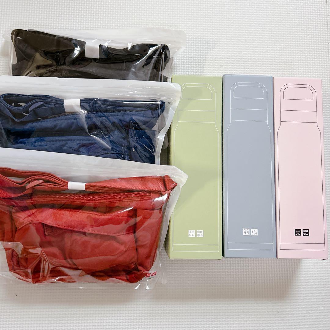 ユニクロ　ノベルティ　ステンレスボトル　バッグ