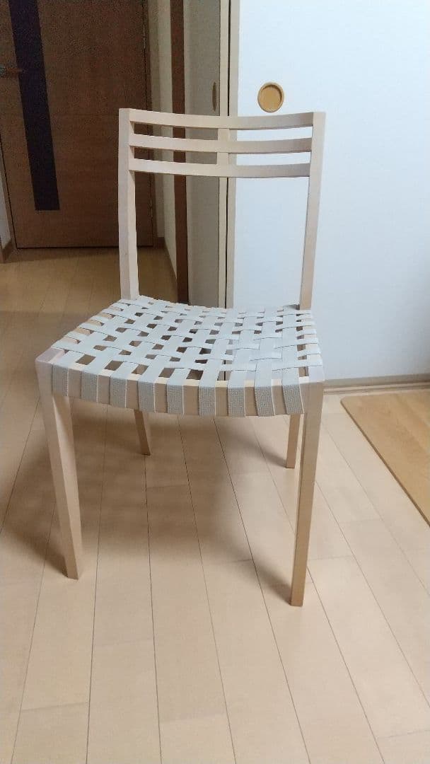 リッツウェル 木製編み込みデザインダイニングチェア