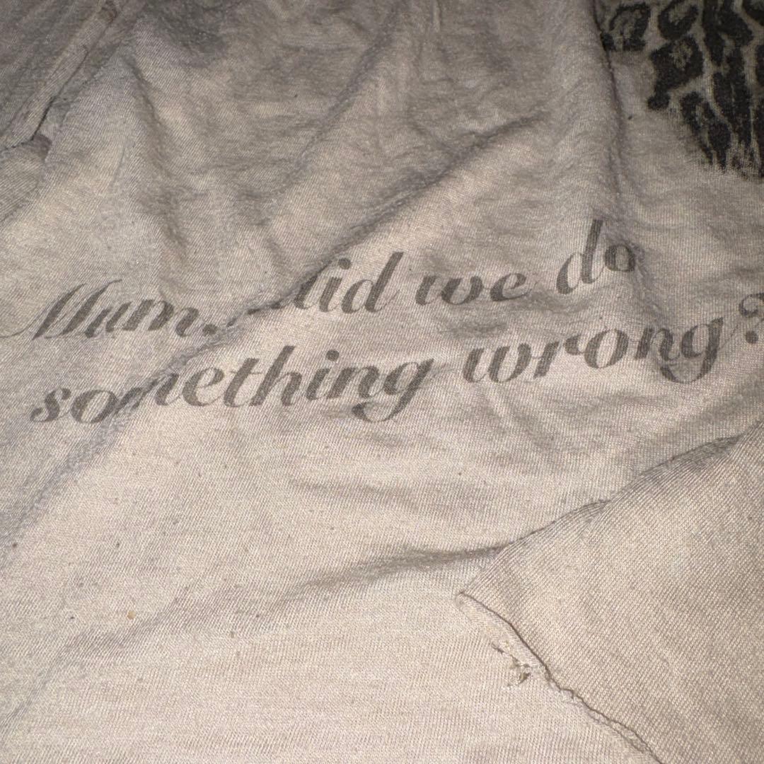 トップス 14th addiction leopard back cross long T