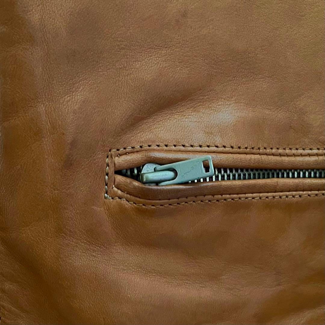 【希少❗️良品】 SANDINISTA ブラウン レザージャケット L