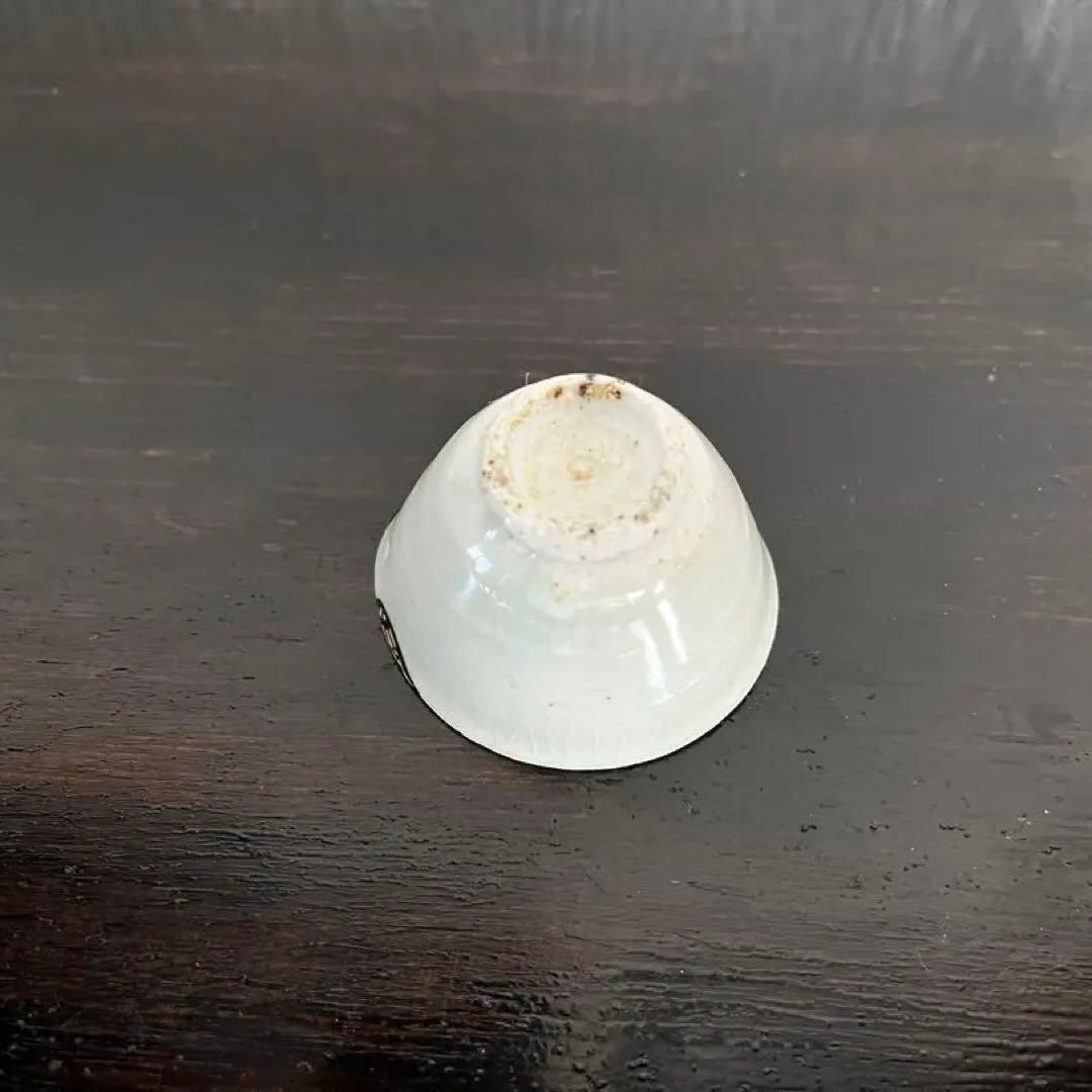初期伊万里　白磁小盃　金継ぎ