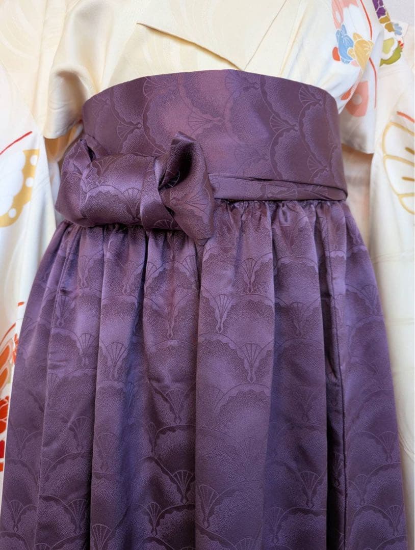 ラ・ソールの端折りが素敵な二部式着物　振り袖二部式