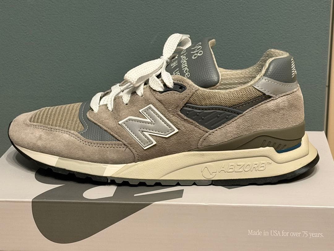 【値下げ】New Balance 998 グレー 27cm