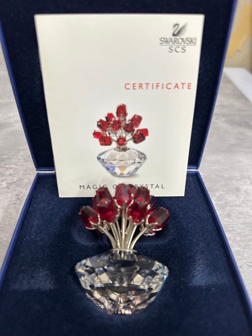 【未使用】スワロフスキーSWAROVSKI 15本の薔薇 オーナメント 限定品