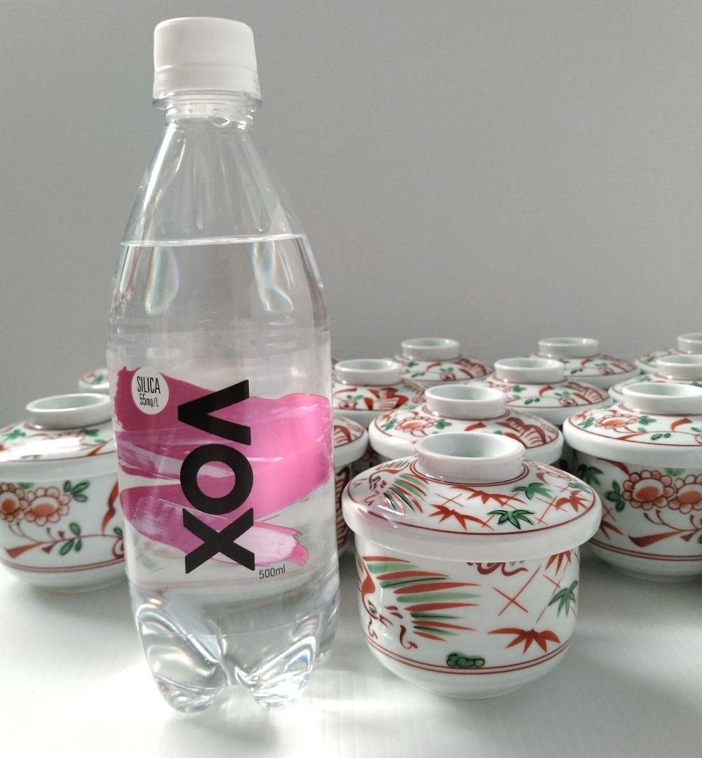 赤絵 蓋付き 蒸し碗 むし碗 茶碗蒸し 花鳥図 和食器 強化磁器 日本製 20客