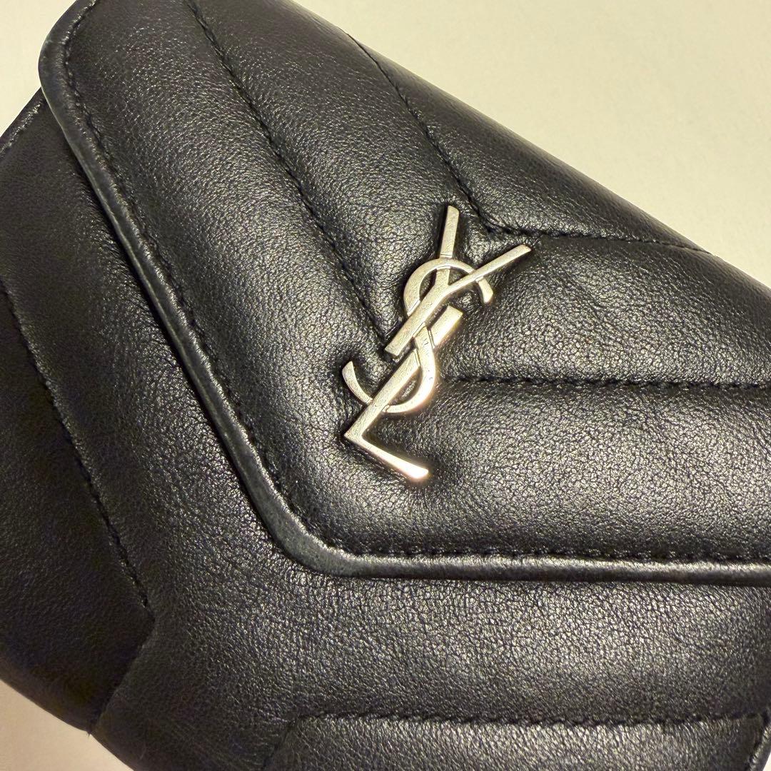 Saint Laurent サンローラン 折り財布 ブラック
