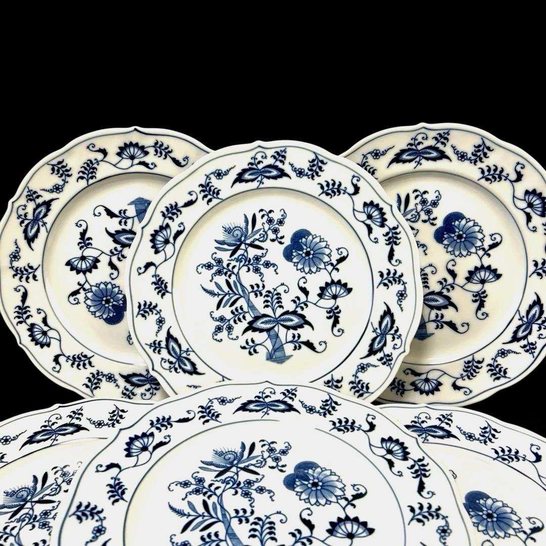 ブルーダニューブ　プレート　6枚セット　26cm 皿　大皿　ブルーオニオン