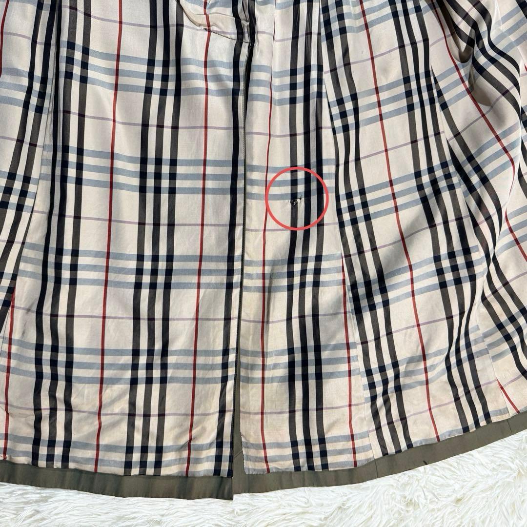 ヴィンテージ✨訳あり✨バーバリーズ トレンチコート カーキ色 ノバチェック