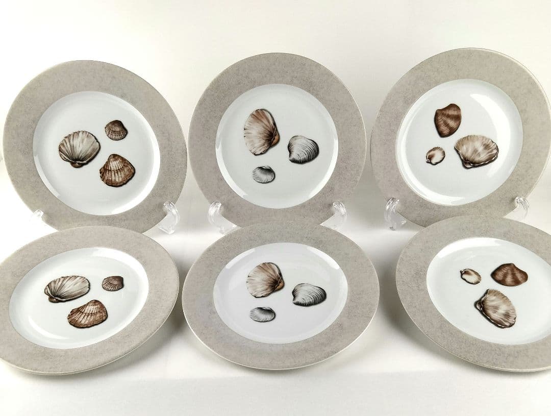 ピエール・フレイ リモージュ プレート 21.5㎝ 貝 6枚セット 未使用品