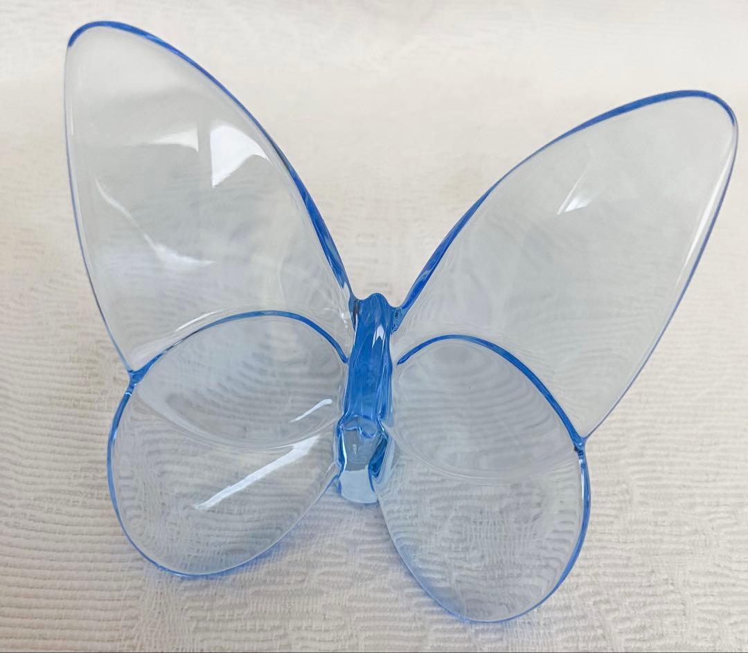 バカラ　蝶　ブルー