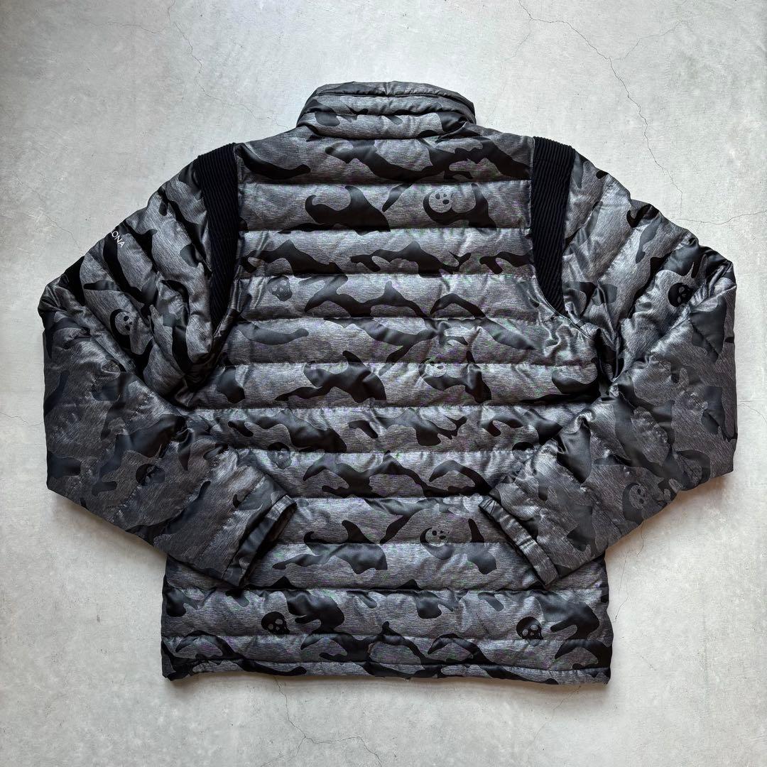 【美品】MARK&LONA ダウンジャケット スカル 迷彩総柄 ゴルフウェア L