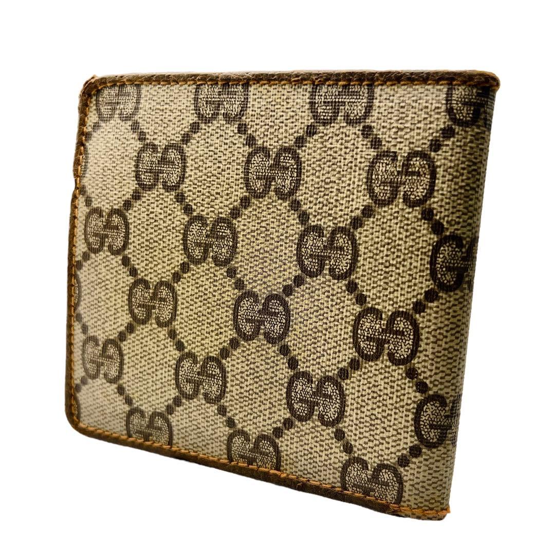 OLD GUCCI GGシュプリーム インターロッキング 折り財布 7715