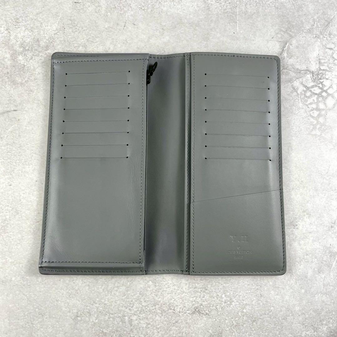 【美品】ルイヴィトン 長財布 モノグラムシャドウ ブラザ レザー トリヨン