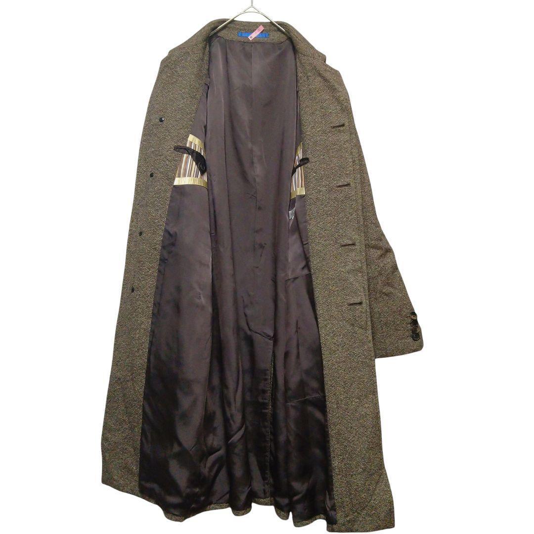 ポールスミス カシミヤ アンゴラ ステンカラーコート Lサイズ ロング丈