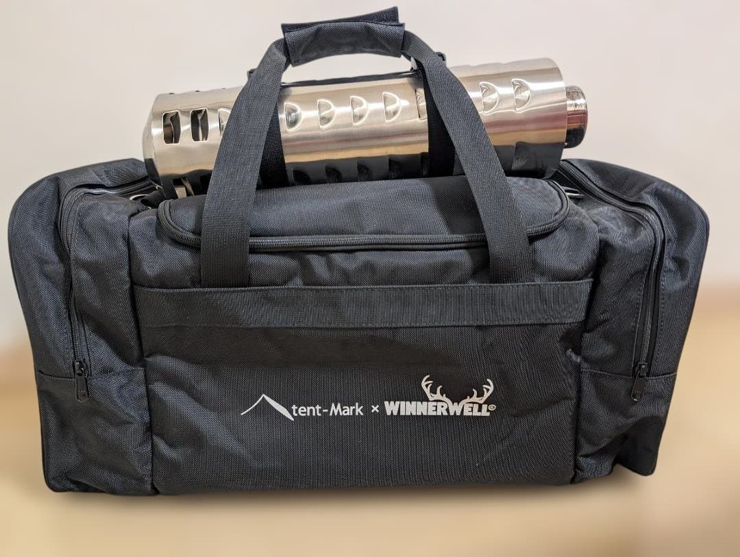 テンマクデザイン ウッドストーブサイドヴュー 旧Ｍサイズ（煙突Φ63mm）セット