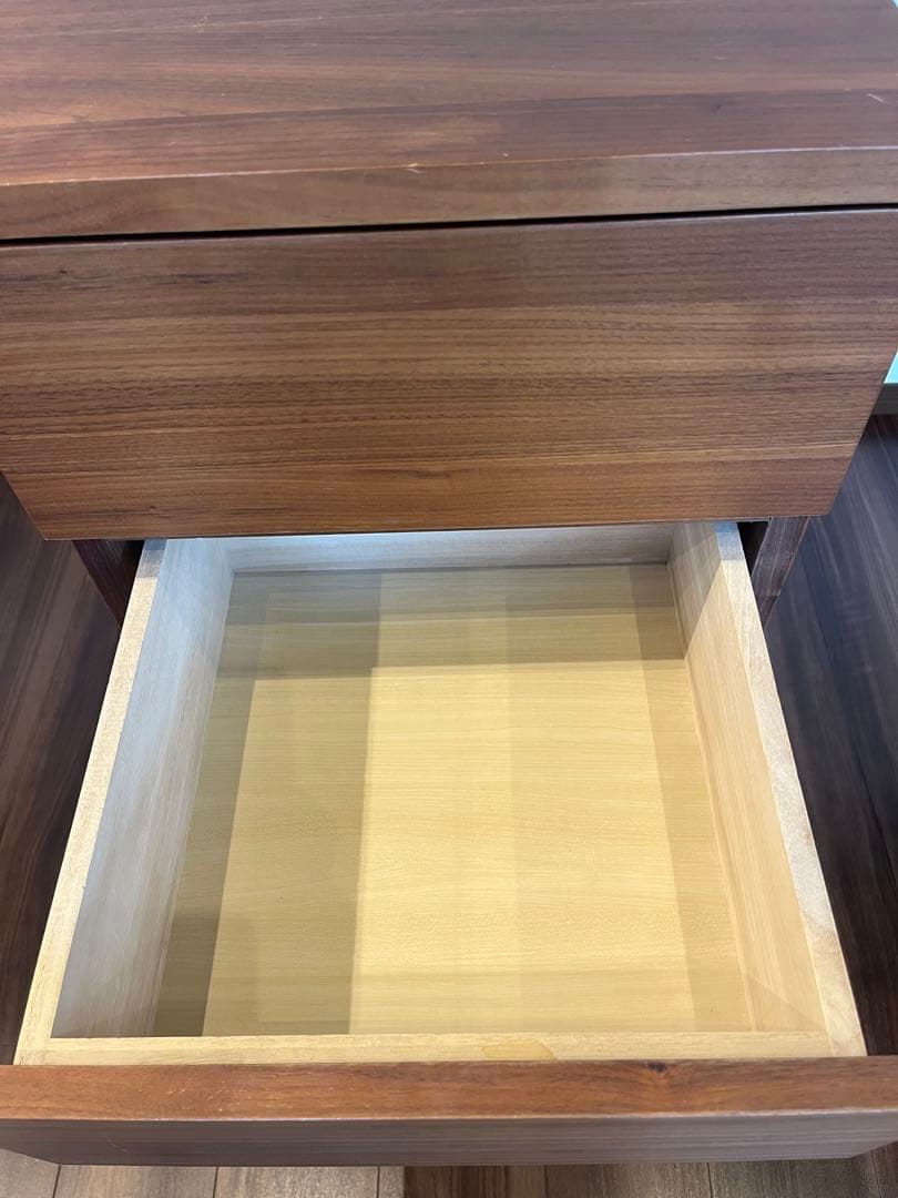無印良品　4段チェスト　ウォルナット