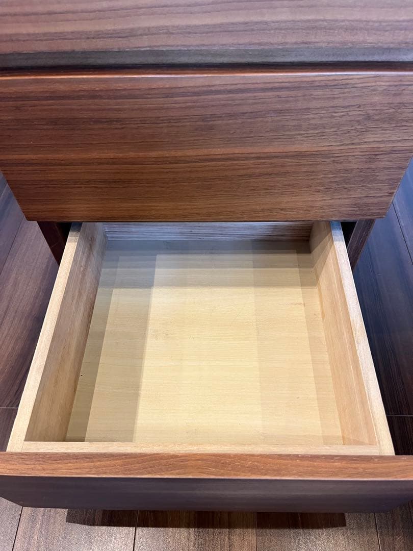 無印良品　4段チェスト　ウォルナット