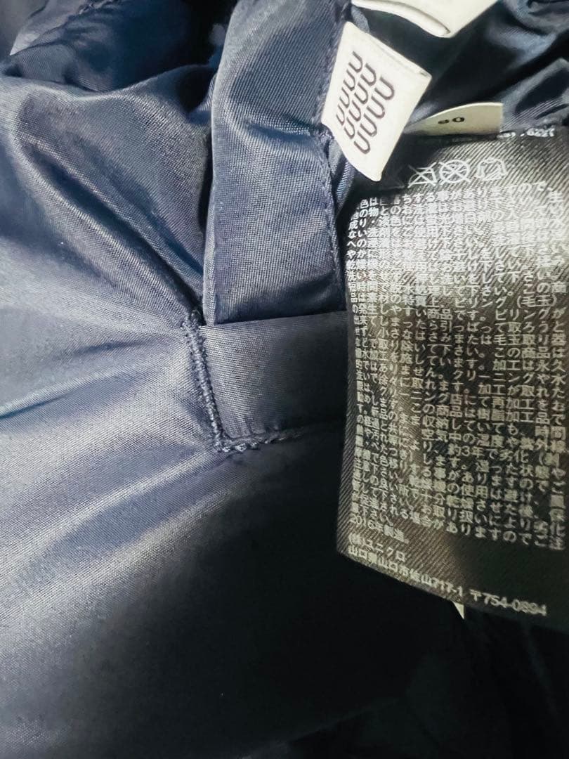 極名作 UNIQLO MA-1 2wayフライトジャケット 光沢 黒 紺 短丈