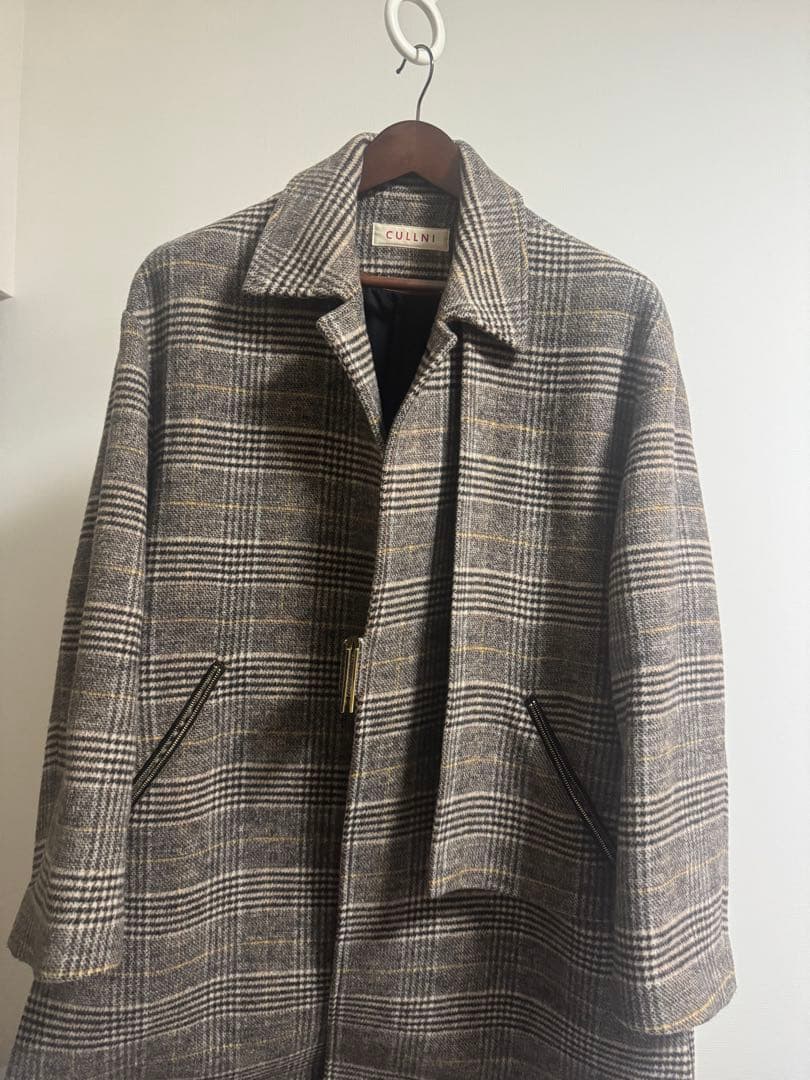 CULLNI　チェック　ロングコート