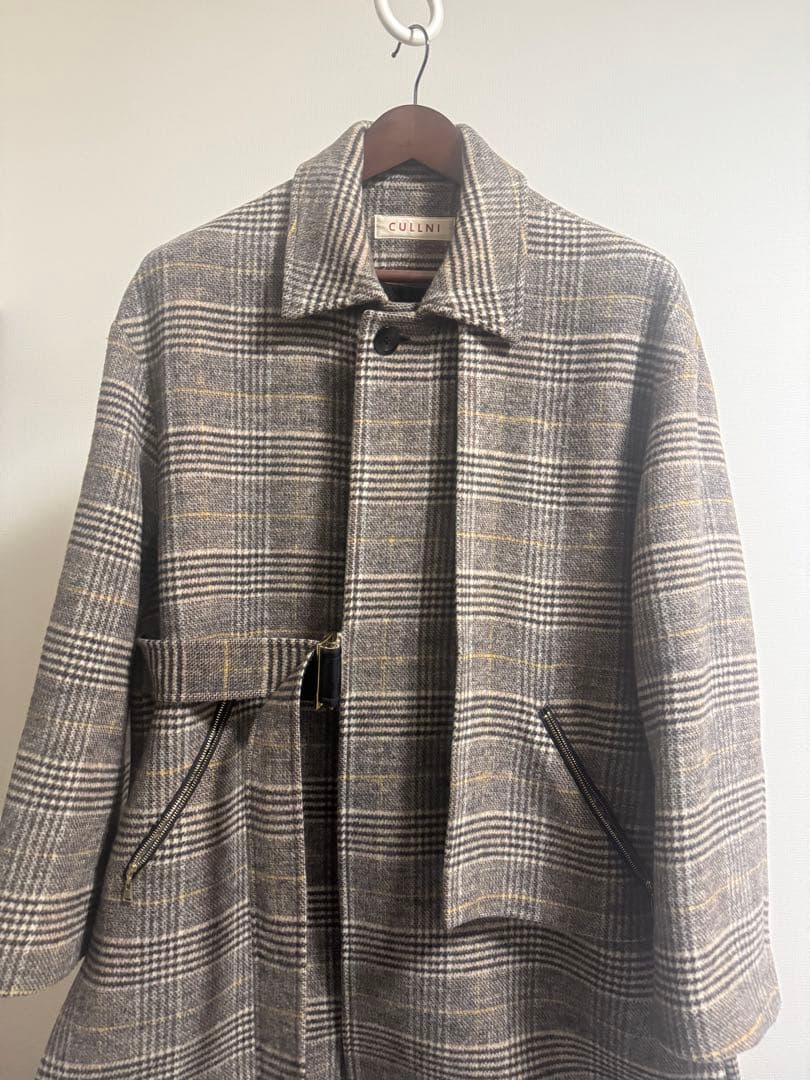 CULLNI　チェック　ロングコート