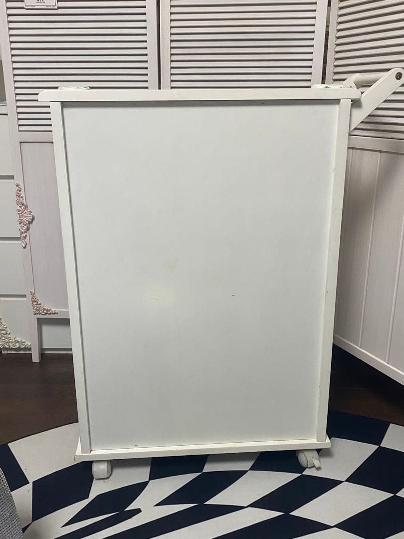 ロココ フレンチ♦️ライディングデスク タイル天板♦️アンティーク調 キッチンワゴン