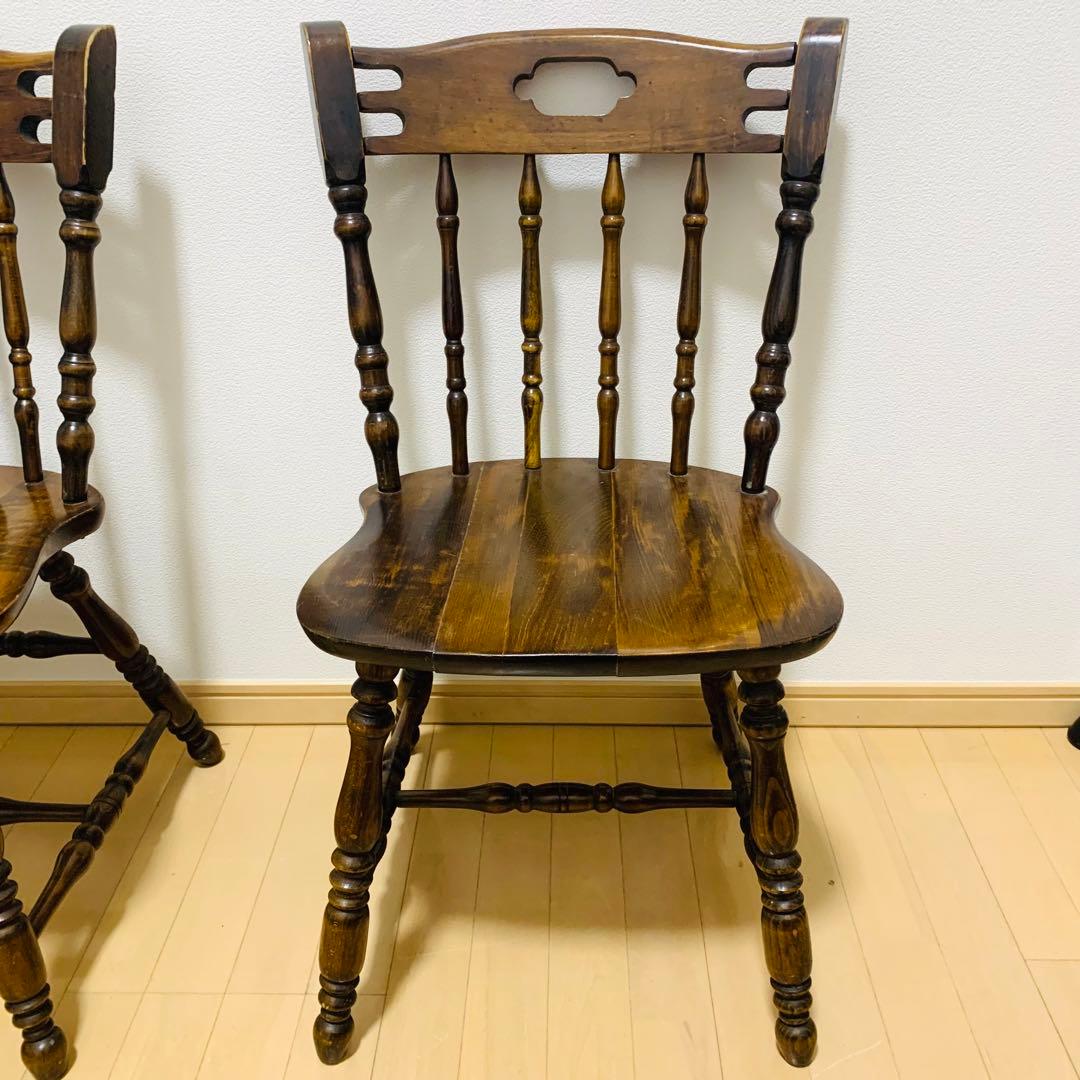 【希少】ダイニングチェア 2脚 ヴィンテージ 飛騨産業 オールド