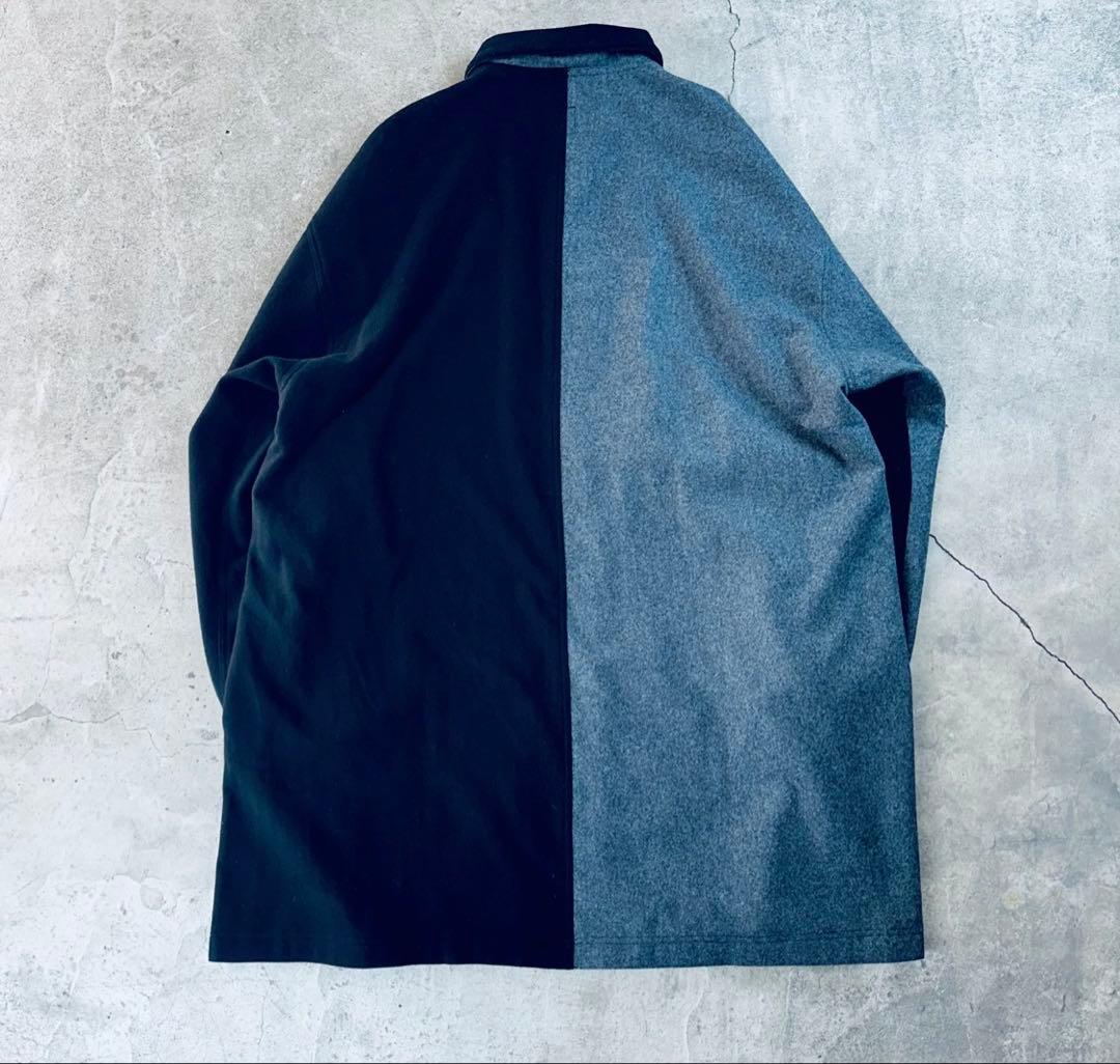 STUMPSTAMP COMFORT COAT \"WOOL\"（BLK×GRY)