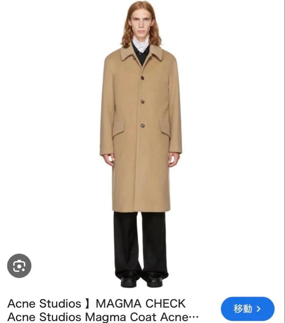 acne studios ステンカラーコート　厚手ウール