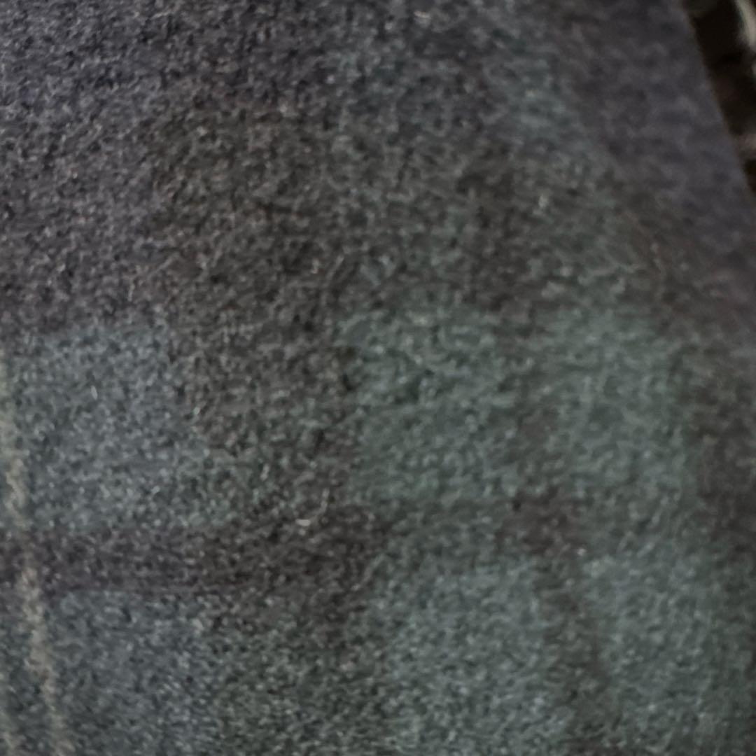 超名作 45R カシミアウールメルトン チェック ダブルブレストコート