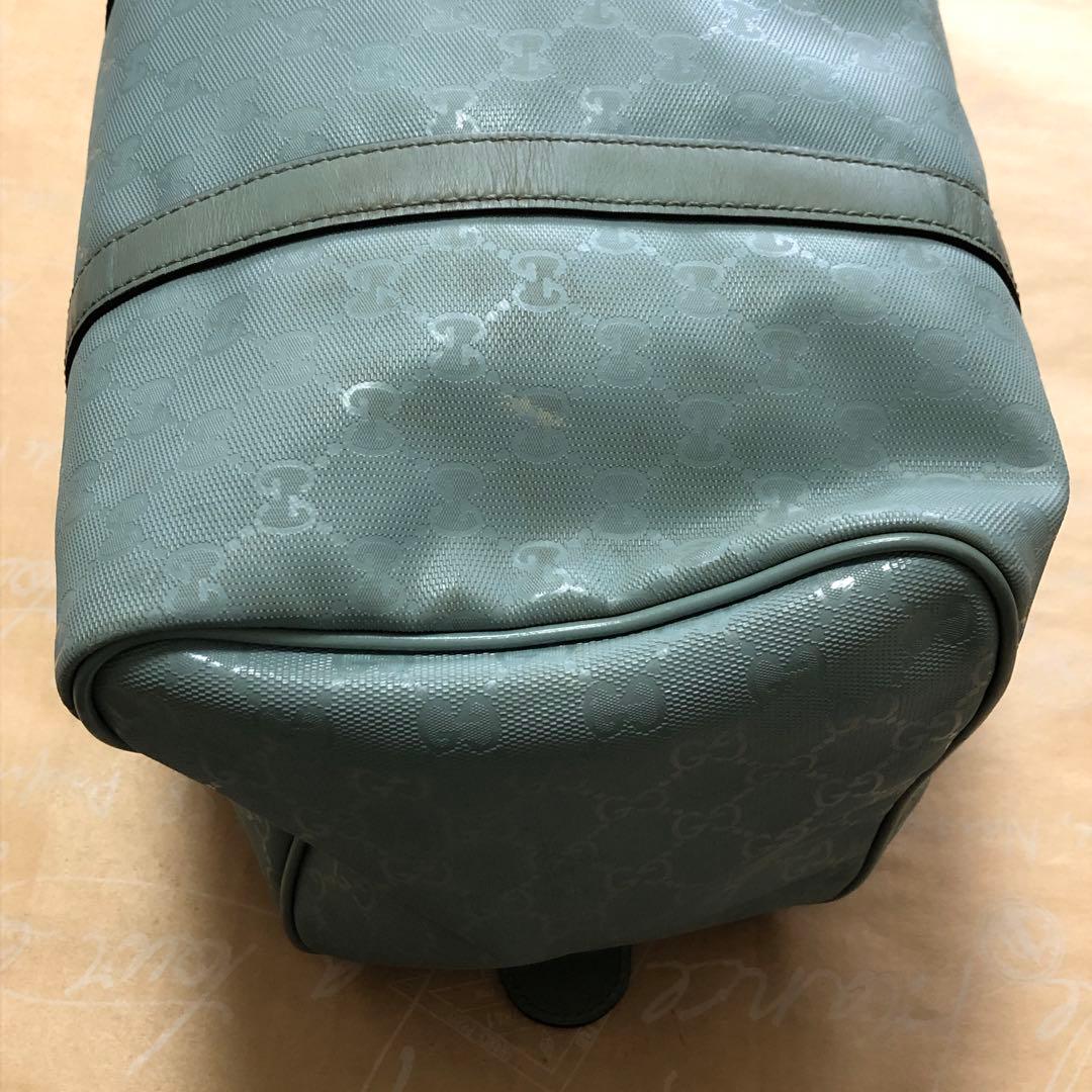 グッチ ハンドバッグ ミニボストン GGスプリーム 緑 FS389