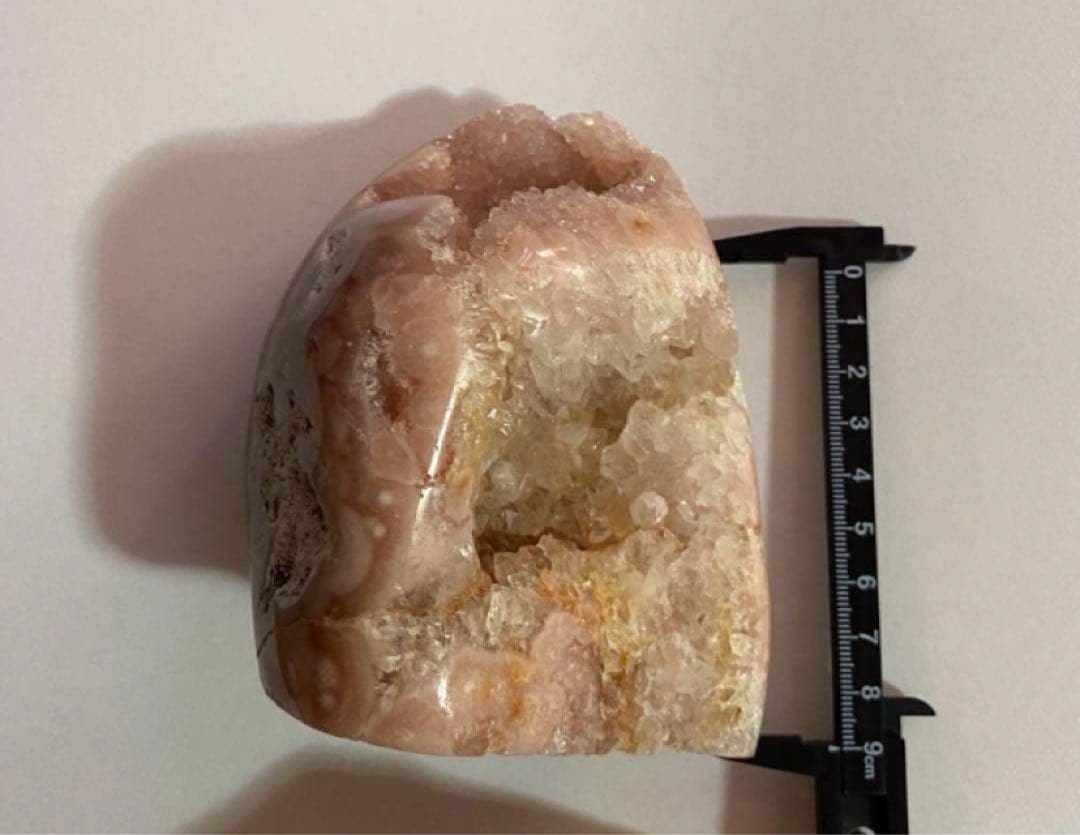 お得　高品質　ピンクアメジスト　原石　ジオード　フラワーアゲート