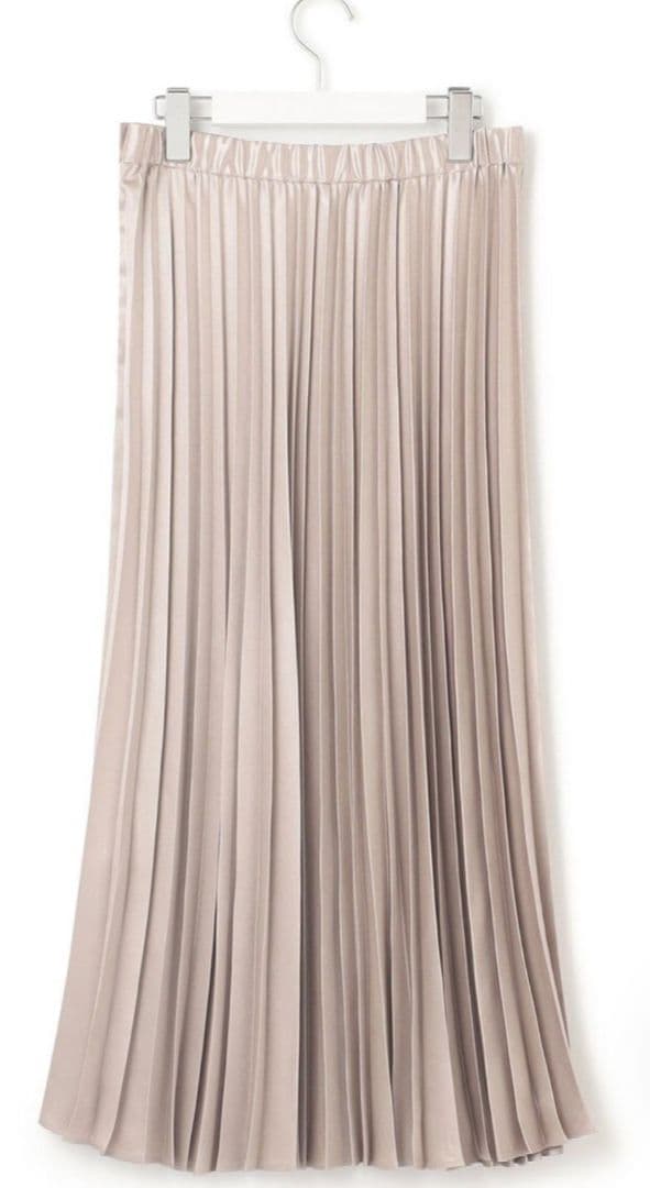 【洗える】レザーライク プリーツスカート