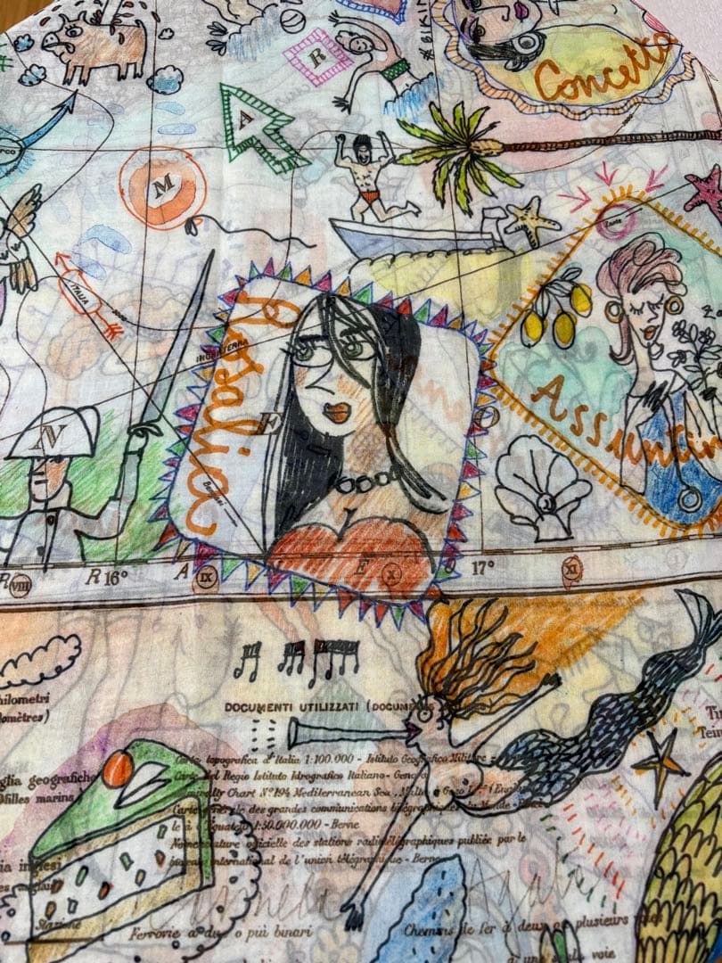 Faliero Sarti ファリエロ　サルティ 大判ストール