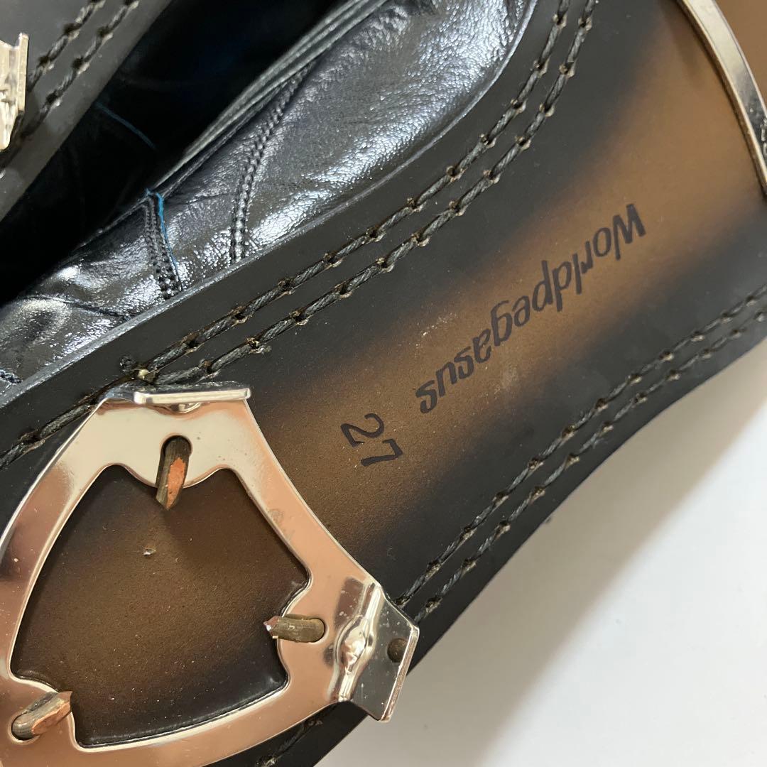 未使用 ワールドペガサス 本革 野球スパイク 27.0cm デッドストック品